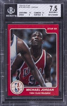 1984-85 Star #195 Michael Jordan Rookie Card - BGS NM+ 7.5 